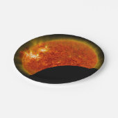 Solarzellen-Eclipse in Arbeit Pappteller (Schrägansicht)