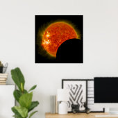 Solarzellen-Eclipse in Arbeit Poster (Heimbüro)