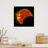 Solarzellen-Eclipse in Arbeit Poster (Küche)