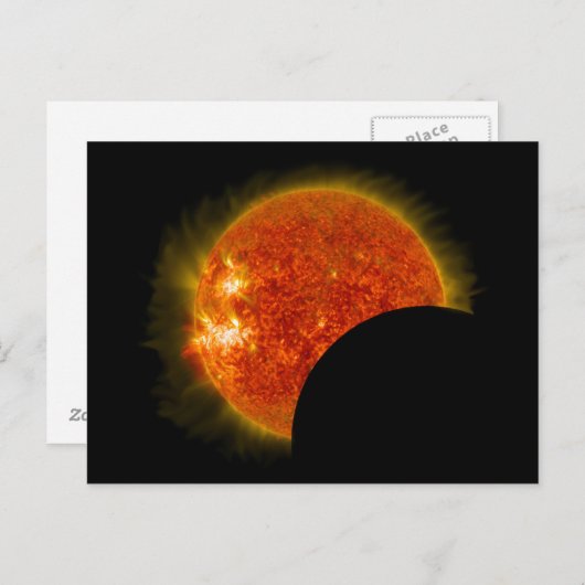 Solarzellen-Eclipse in Arbeit Postkarte (Vorne/Hinten)