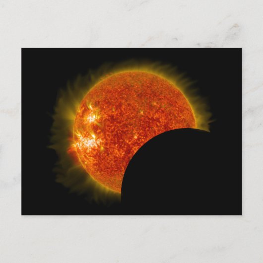 Solarzellen-Eclipse in Arbeit Postkarte (Vorderseite)