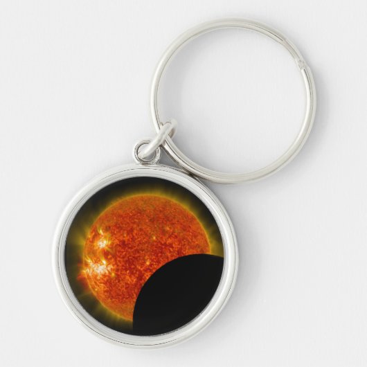 Solarzellen-Eclipse in Arbeit Schlüsselanhänger (Vorne)