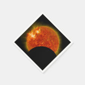 Solarzellen-Eclipse in Arbeit Serviette (Ecke)