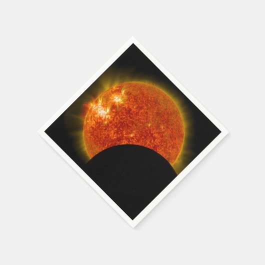 Solarzellen-Eclipse in Arbeit Serviette (Ecke)