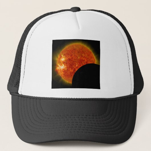 Solarzellen-Eclipse in Arbeit Truckerkappe (Vorderseite)