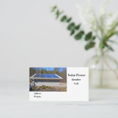 Solarzellen Visitenkarte (Stehend Vorderseite)