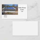 Solarzellen Visitenkarte (Vorne/Hinten)