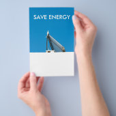 Solarzellenanlage Flyer (Handgriff)