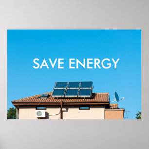 Solarzellenanlage Poster