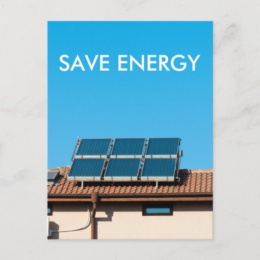 Solarzellenanlage Postkarte (Vorderseite)