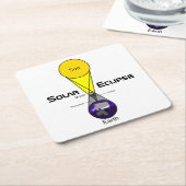 Solarzellendiagramm Rechteckiger Pappuntersetzer (angewinkelt)