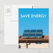 Solarzellensystem Postkarte (Vorne/Hinten)