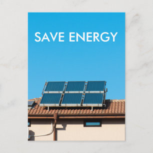 Solarzellensystem Postkarte