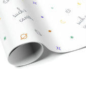 Solch ein Krebs (Retro-Farben) Geschenkpapier (Rolleneckpunkt)