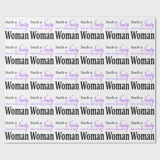 Solch eine eklige Frau Geschenkpapier (Flach)