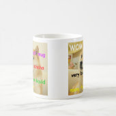 Solcher Doge Meme Viel Hund Lustiger Becher Kaffeetasse (Mittel)