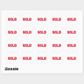 sold classic round sticker (Blatt)