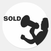 Sold House Vinyl Decal | REALTOR Decal | Real Esta Runder Aufkleber (Vorderseite)