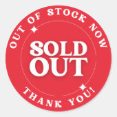 Sold Out (Out of Stocks) Sticker (Vorderseite)