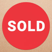 Sold Sticker | Red Product Label