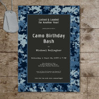 Soldat Blue Camouflage Birthday