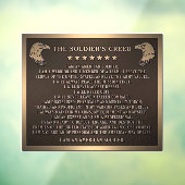 Soldat-Credo Fensteraufkleber (Blatt 3)