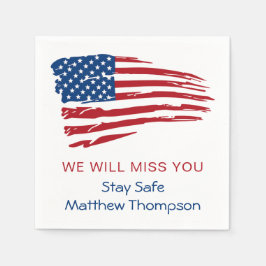 Soldat der amerikanischen Fahne, das Party N Serviette