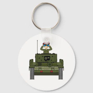 Soldat der britischen Armee im Tank-Schlüsselanhän Schlüsselanhänger