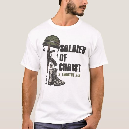 Soldat der Christlichen Armee Jesu Christi Faith T T-Shirt (Vorderseite)
