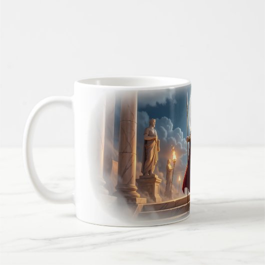 Soldat der Liebe Römischer Krieger Frau Tasse (Links)