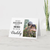 Soldat der Militärarmee Hero Daddy Vathers Day Fot