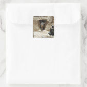 Soldat der Nationalgarde Quadratischer Aufkleber (Tasche)