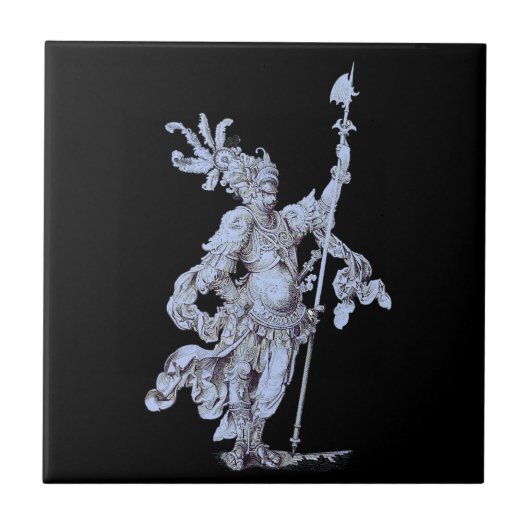 Soldat des 17. Jahrhunderts Fliese (Vorderseite)