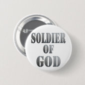 Soldat des Gottes 5 Métal Button (Vorne & Hinten)