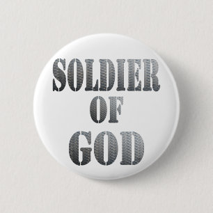 Soldat des Gottes 5 Métal Button
