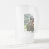 Soldat des Militärs Hero Daddy Vathers Day Foto Mattglas Bierglas (VorderseiteRechts)