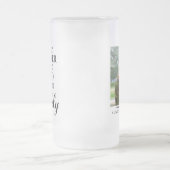 Soldat des Militärs Hero Daddy Vathers Day Foto Mattglas Bierglas (Mittel)