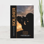 Soldat für das Militärruhestand Karte (Vorderseite)