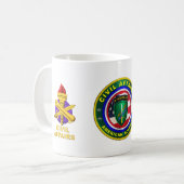 Soldat für Zivile Angelegenheiten der Proud-Armee Kaffeetasse (Vorderseite Links)