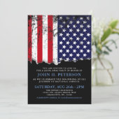 Soldat geht Party-Ankündigung weg| Einladung (Stehend Vorderseite)