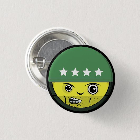 Soldat-Gesicht Button (Vorne & Hinten)