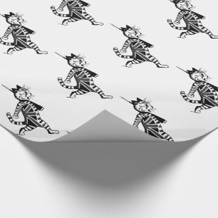 Soldat-Gewerkschafts-Jack-Katze Geschenkpapier