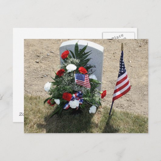 Soldat-Grab Postkarte (Vorne/Hinten)