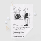 Soldat im Cartoon der französischen Auswärtigen Le Golfhandtuch (Insitu)