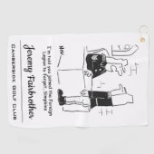 Soldat im Cartoon der französischen Auswärtigen Le Golfhandtuch (Horizontal)