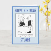 Soldat im Cartoon der französischen Auswärtigen Le Karte (Gelbe Blume)