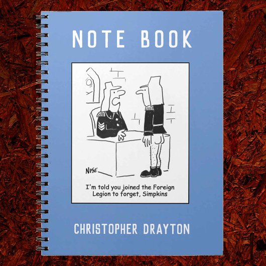 Soldat im Cartoon der französischen Auswärtigen Le Notizblock