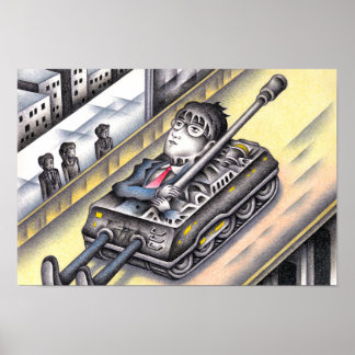 Soldat im Kriegseinsatz. Poster