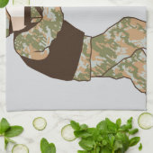 Soldat in der Aktion Geschirrtuch (Gefaltet)