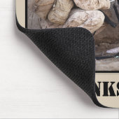 Soldat in Fatigues mit seinem Militärhund Mousepad (Ecke)